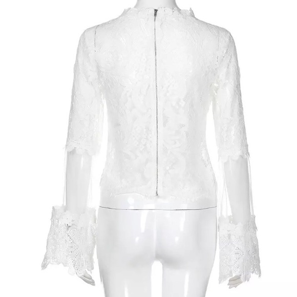 LACE CROP TOP SIZE XL/8 - Picture 6 of 10